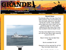 Tablet Screenshot of grandesportfishing.com